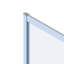 80mm - 80mm W x 140mm H Framed Fixed Glass Panel with Frosted Glass