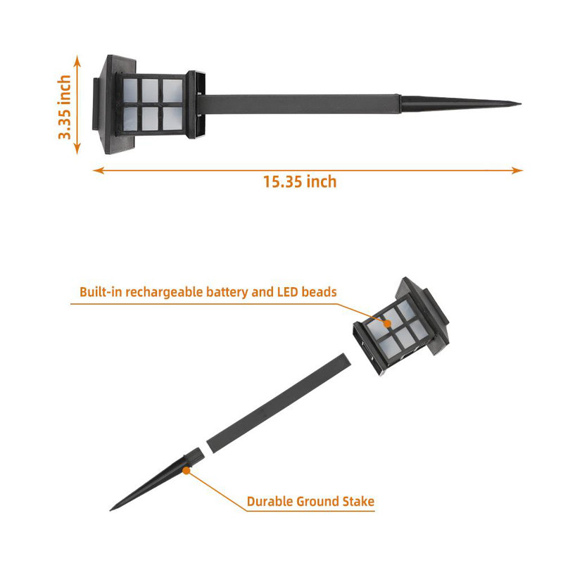 Brijette Low Voltage Solar Powered Integrated LED Pathway Light Pack