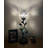 Simonetti Tiffany Torch Table Lamp Stained Glass Baroque Style USB Ports LED Bulb 6"W*6"D*20"H-1656783140