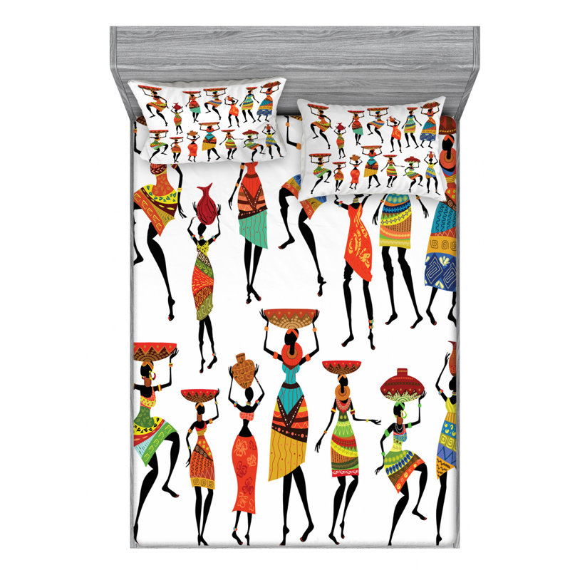 Microfiber Sheet Set, Queen Sheet Set with Fitted Sheet