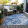 Machine Washable Indoor/Outdoor Cinead ACN1705 Navy Rug