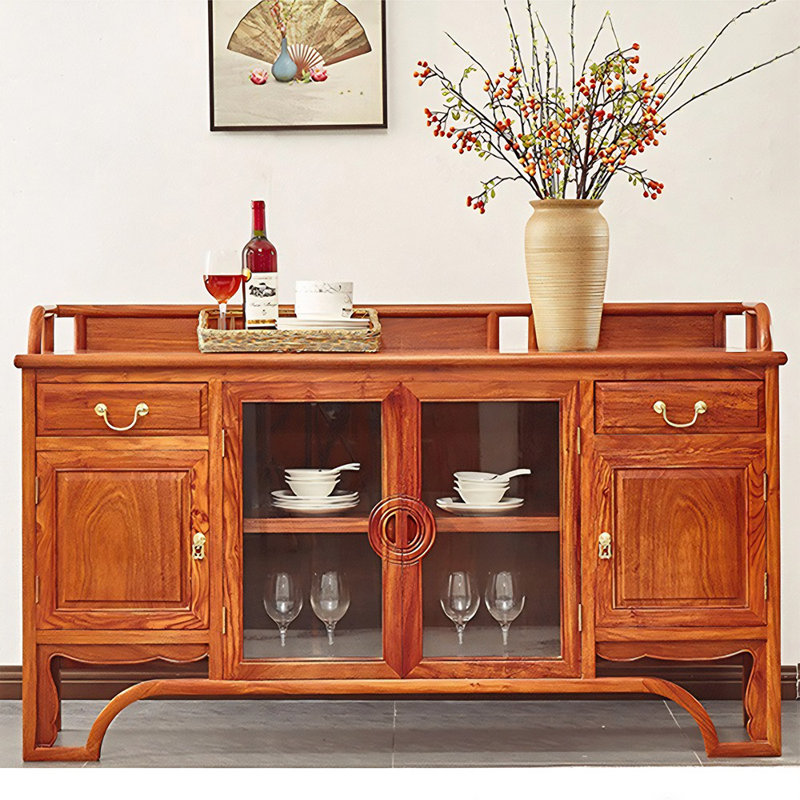 Nouveau cabinet d'appoint multifonctionnel de style chinois, H 35,43 po x l 60,24 po x P 16,93 po