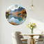 «Mountain Lake», horloge murale en verre-93565761