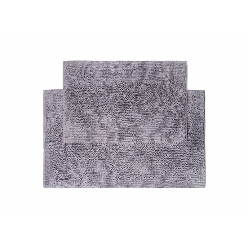 Ensemble de tapis de bain 2 pièces Peach Hi-Bulk, Gris clair