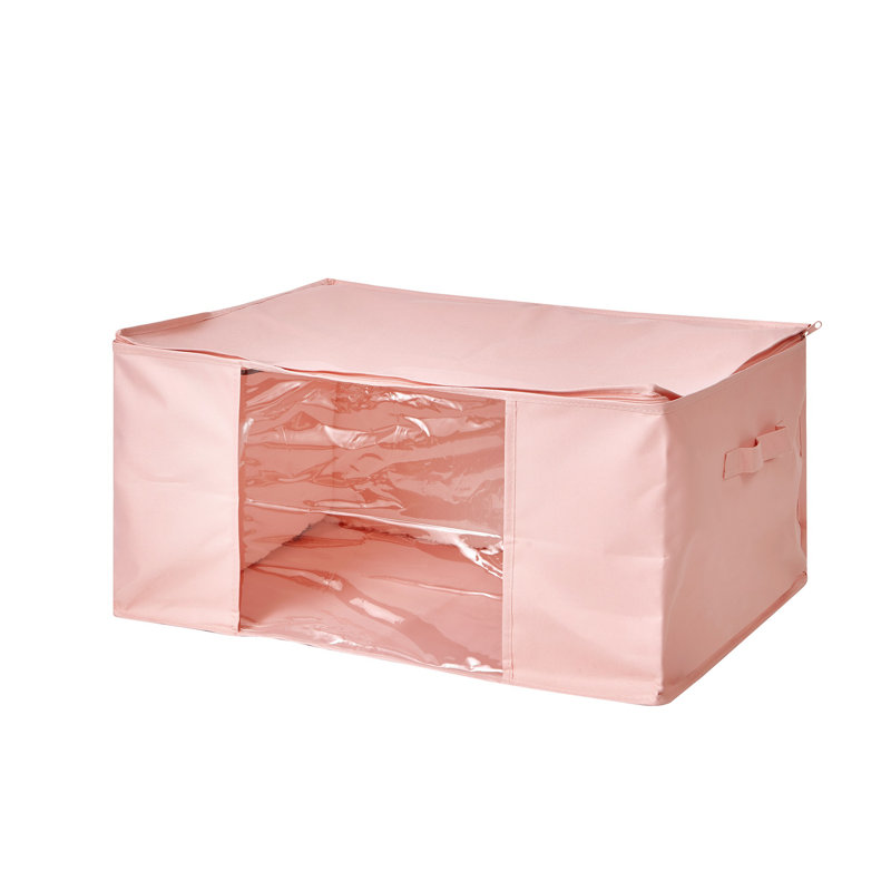 Jumbo Storage With Clear View - TUSK® College Storage - Rose Quartz
