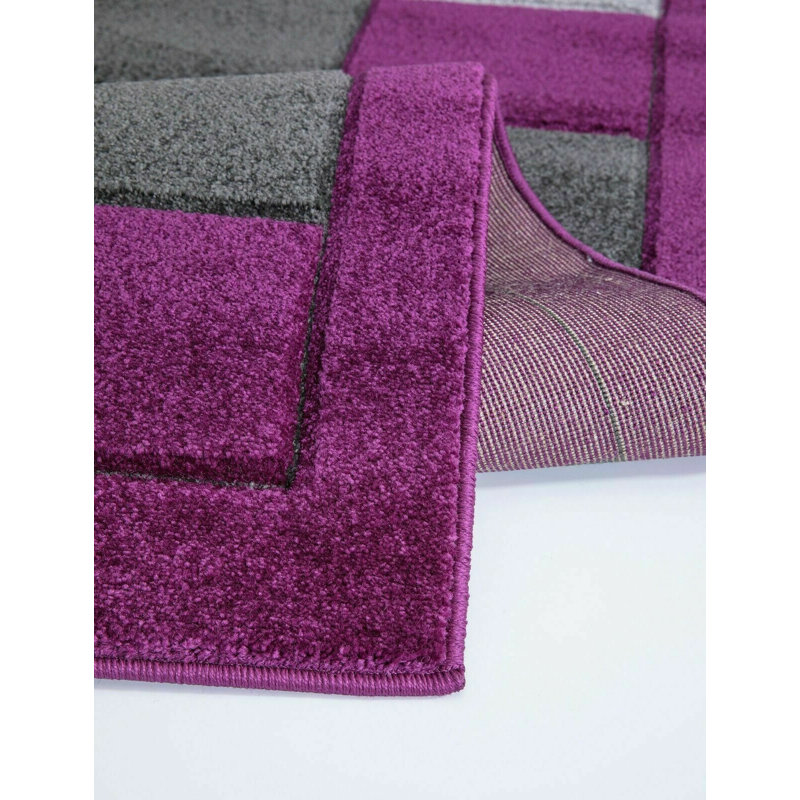 Abena Plaid Area Rug, Runner 80 x 300cm