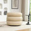 Fauteuil demi-tonneau pivotant rembourré Coyle-1790795645