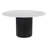 Izola Round Marble Top Solid Wood Base Dining Table