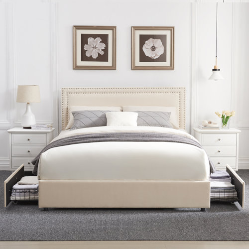 Vecelo UP Upholstered Storage Bed & Reviews - Wayfair Canada