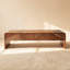 VISTA 55" White Oak Coffee Table with Sculpted Slat Detailing & Chevron Front – Brown-21877319
