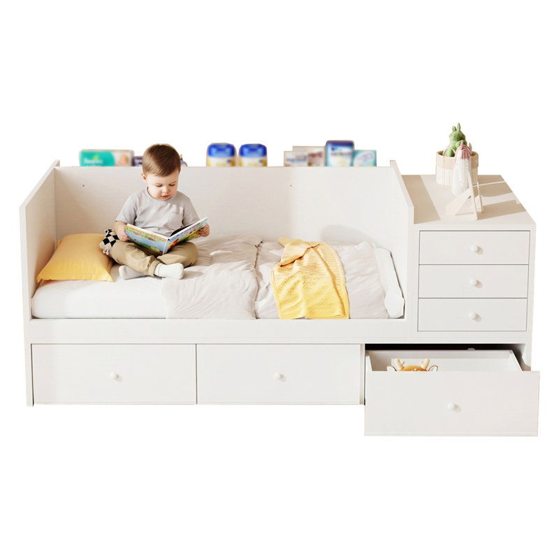 Lit pour tout-petits avec barrière de sécurité