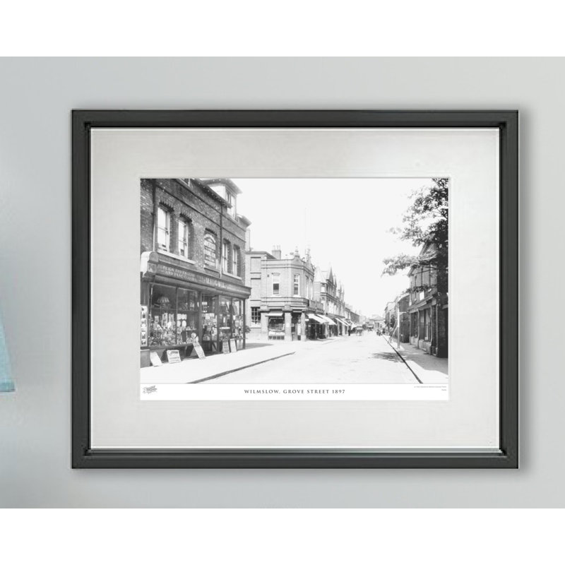 Wilmslow, Grove Street 1897 - Single Picture Frame Print, 28cm H x 36cm W x 2.3cm D