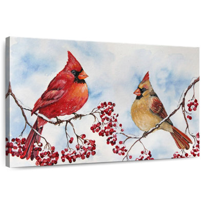 Cardinals de Brampt et baies d'hiver