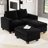 Shavera 4 - Piece Velvet Sectional Sofa Convertible Sleeper Couch Apartment Sofa Bed with Storage Ottomans-340988125