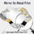 Black Grey Paint Drift Mosaic Kinetic Art I - Kinetic Art Asymmetrical Decorative Mirror, Modern irregular Wall Mirror, Printed on Metal-1884459067