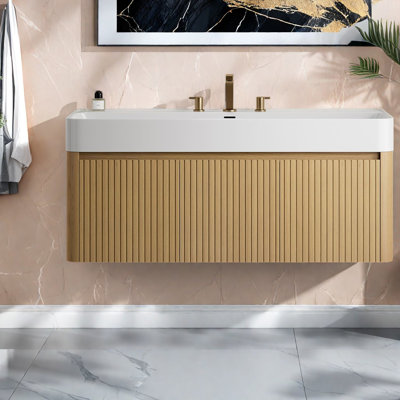 Wall Mounted With Solid Surface Top