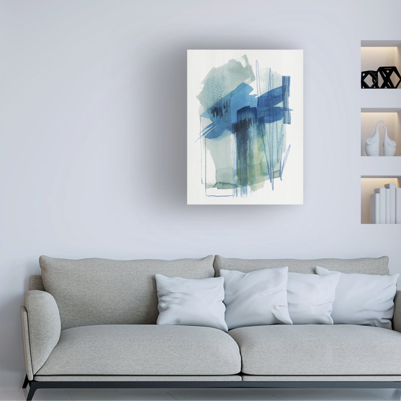 Bolognaise "Abstract Oasis II" sur toile, H 47 po x l 35 po
