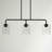 Klarice 3-Light Dimmable Seeded Kitchen Island Pendant 