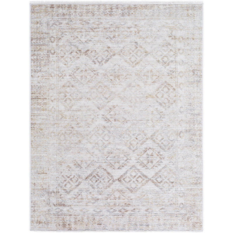 Tapis traditionnel tissé à la machine Alay, Rectangle 5 pi 3 po x 7 pi