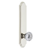 Grandeur Arc Tall Plate Single Dummy with Fontainebleau Crystal Door Knob