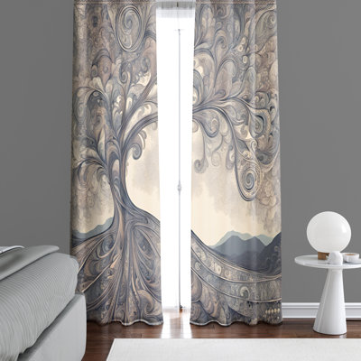Semi Sheer Curtain Pair