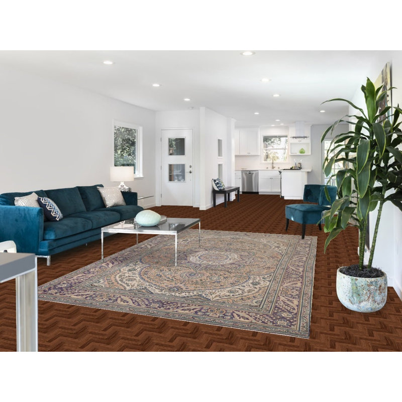 Tapis traditionnel en laine fait à la main 7 x 10