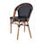 Lavigne Stacking French Chair for Indoor and Outdoor Use with Printed Metal Frame-85710202-85710201