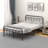 Arnis Metal Slat Headboard Design Bed-1345998992