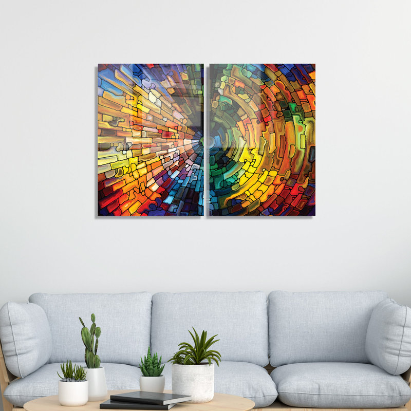 2 pièces, sans cadre, impression sur verre, L 20 po x H 28 po