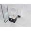 Meuble-lavabo mural 28 po avec lavabo en céramique et armoire latérale 28 po, portes à fermeture en douceur-131656758