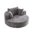 Fauteuil pivotant simple 55 po en mousse de chenille moderne, canapé-lit moelleux, fauteuil pivotant à 360 degrés, salon et salle de projection-766848230