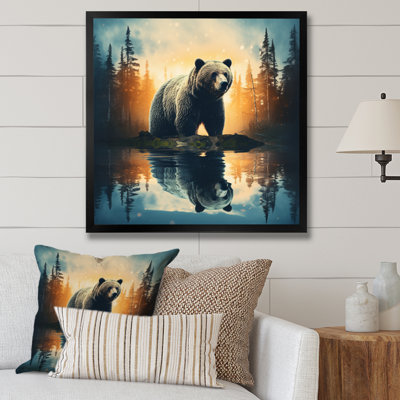 «Double Exposure Bear», art mural grand ours
