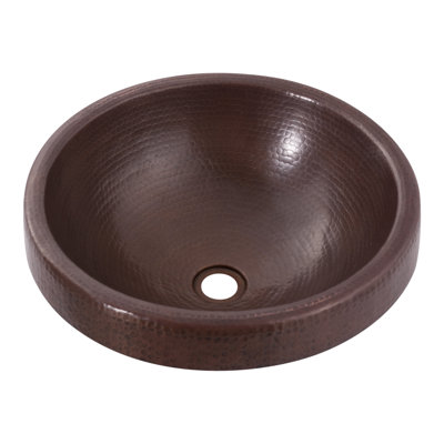 Novatto 17'' Copper Circular Bathroom Sink