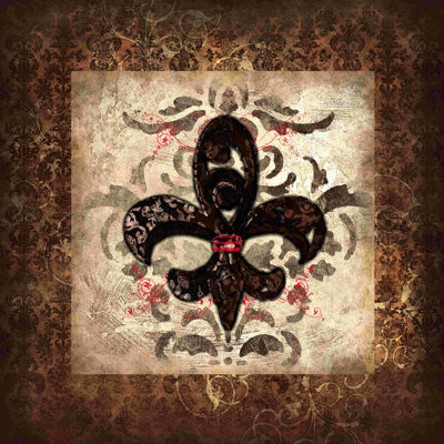 " Warm Damask Pattern With Fleur "