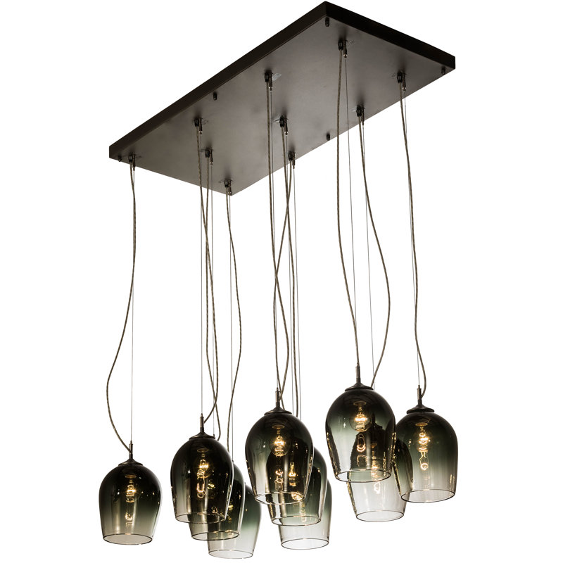Isabella 10 - Light Pewter Cluster Pendant