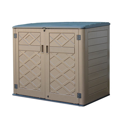 4 ft. 5 in. W x 2 ft. 10 in. D Resin Horizontal Storage Shed
