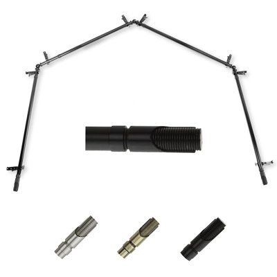 Adjustable 0.81" Bay Window Single Curtain Rod