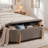 51.2"W Upholstered Boucle Flip Top Storage Bench-1958322999
