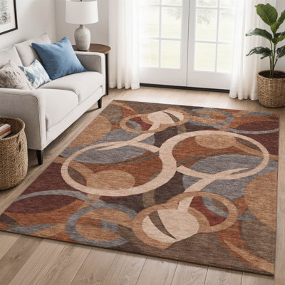 Premium Machine Washable Mayfield geometric Rug