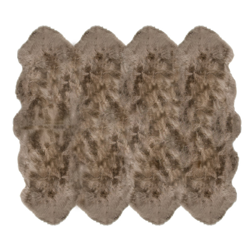 Chanden Sheepskin Indoor Rug, Octagon 6' x 7'6"
