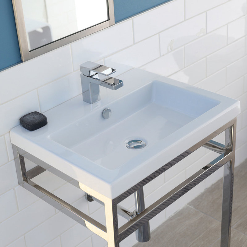 Aquaquattro 23.62'' L Bathroom Sink, Single Hole