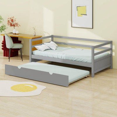 Wood Daybed Frame With Trundle