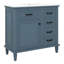 Meuble-lavabo 36 po avec lavabo, meuble-lavabo simple avec armoire, 2 tiroirs rabattables, 2 tiroirs et tablette réglable-735441623