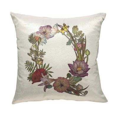 Alphabet Letter Square Pillow Cover & Insert
