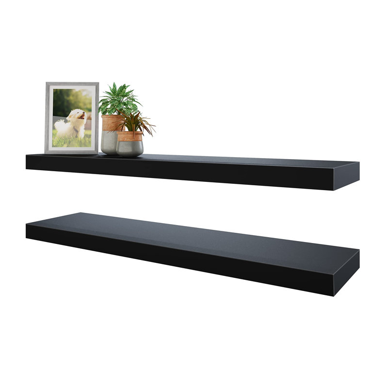 Hajrudin Floating Shelf, Black
