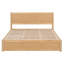 Queen Size Wood Platform Bed With Underneath Storage And 2 Drawers