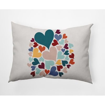 Housse de coussin rectangulaire en polyester 