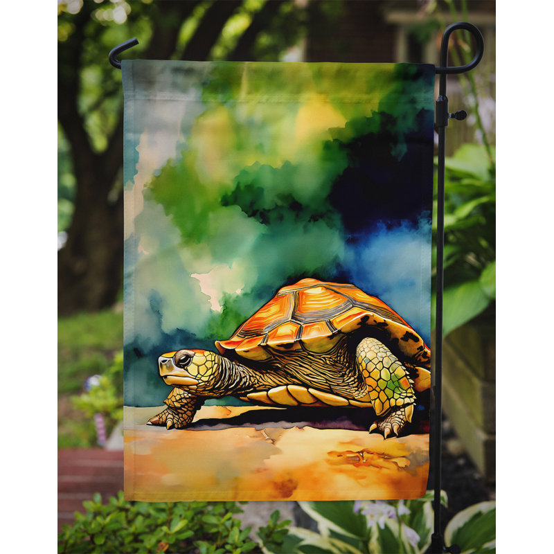 Drapeau de jardin tortues tortues