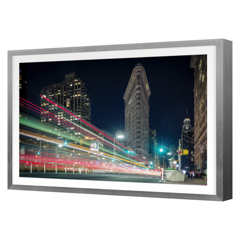 Flat Iron Print, Silver, 20" H x 30" W