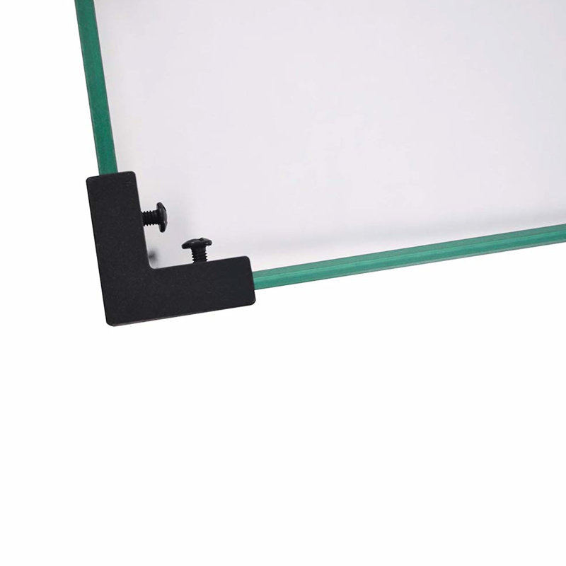 Pare-étincelles 10,6 x 5,9 pouces - Verre trempé transparent, supports en aluminium, améliore la visibilité de la flamme, s'adapte à plusieurs types de protection en verre rectangulaire, trempé, fonction